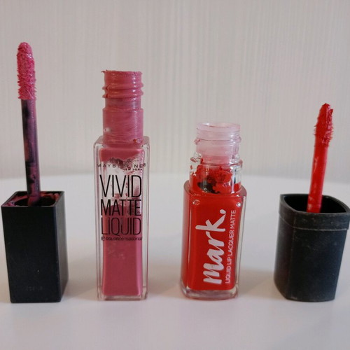 Maybelline and Avon lipgloss used