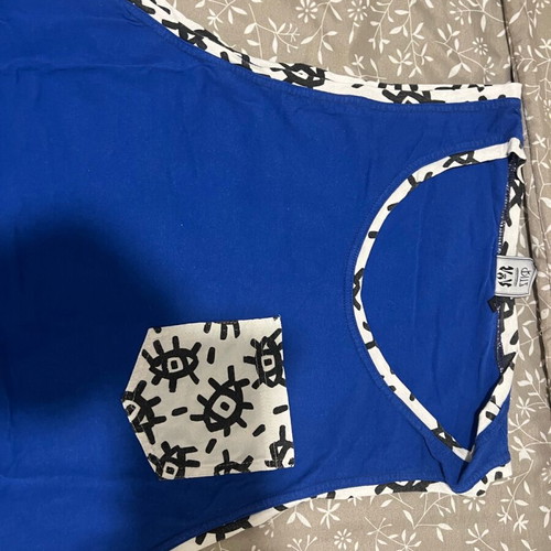 Sleeveless athletic tank top size large T-shirt sleeveless size Large Color royal blue 100% cotton