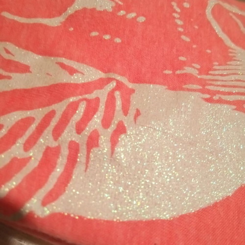 Superdry women's t-shirt small like new, orange with white
