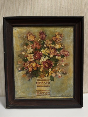 Painting by Dimitar Stanchev used, 37x32 cm with frame