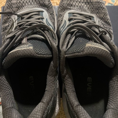 Saucony Ride No46 30cm athletic shoes used, gray