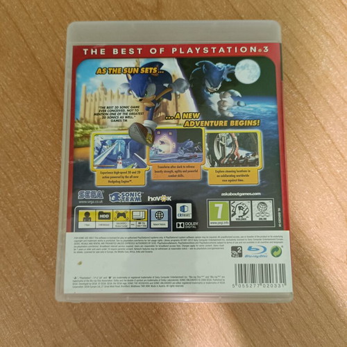 Sonic Unleashed PS3 Essentials game like new