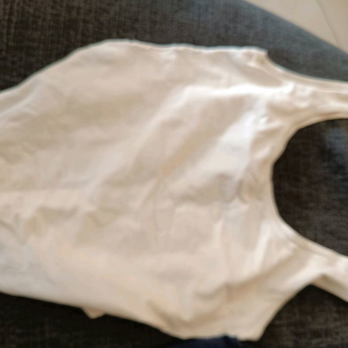 Elastic bodysuits like new, white and blue, size medium