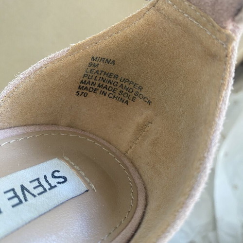 Steve Madden Pink Suede Chunky Heel like new