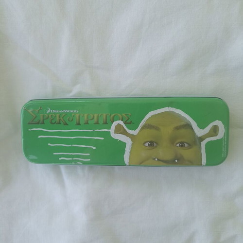 Metal Shrek the Third School Pencil Case used