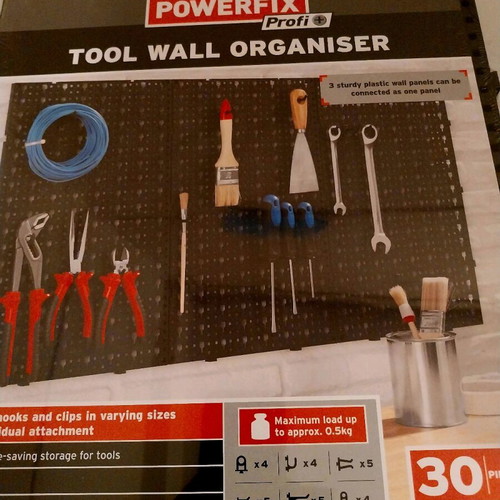 Power fix profi tool wall organizer 3 panels new