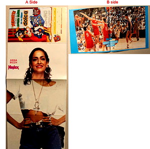 Άννα Βίσση - Εθνική Ελλάδας Μπάσκετ Αφίσα Ένθετο απο περιοδικό ΜΠΛΕΚ Σε άριστη κατάσταση Τιμή 5 Ευρώ