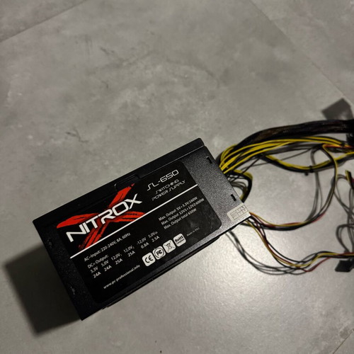 NitroX SL-650 full wired power supply 650 Watt like new