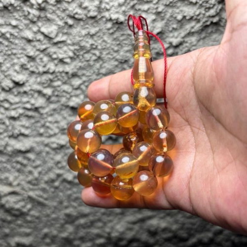 Komboloi genuine Indonesian Blue Amber new, rare quality
