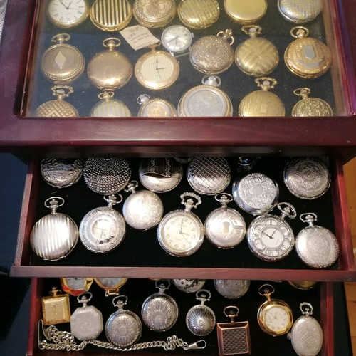 Collection of 50 pocket watches new