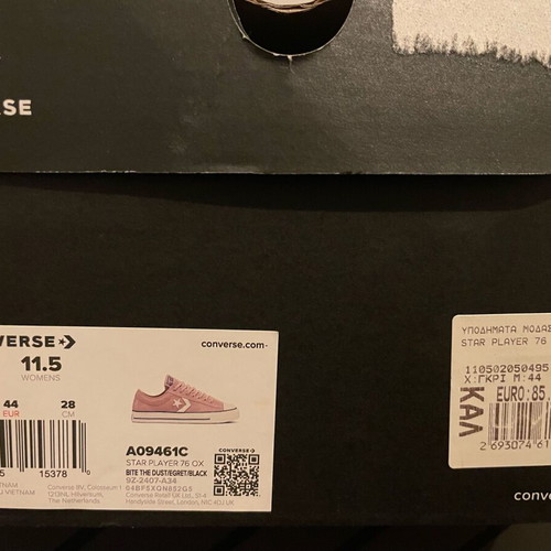 Converse All Star Suede grey pink new, size 44