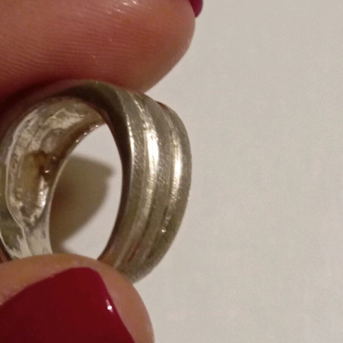 Silver ring 925 new, size 54