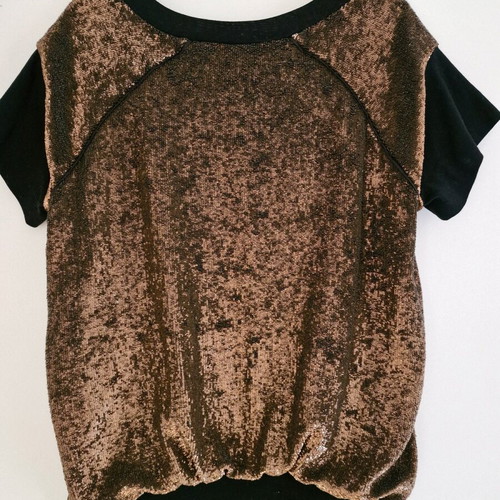 Dolce & Gabbana blouse with bronze sequins new, size M