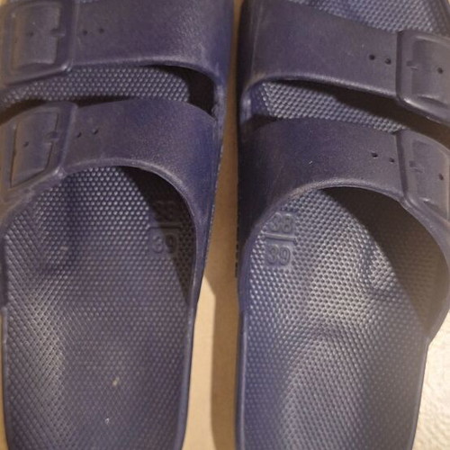 Slides Moses blue women's like new