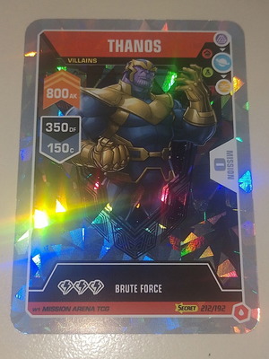 Thanos #212 Secret Rare Marvel 2022 Mission Arena card new