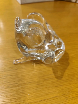 Decorative frog press papier like new, crystal