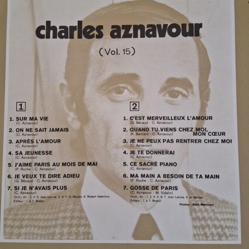 Aznavour vinyl record anthology used