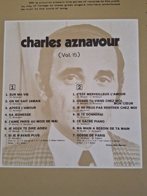 Aznavour vinyl record anthology used