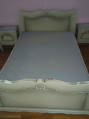 Set of vintage furniture used with patina paint in very good condition