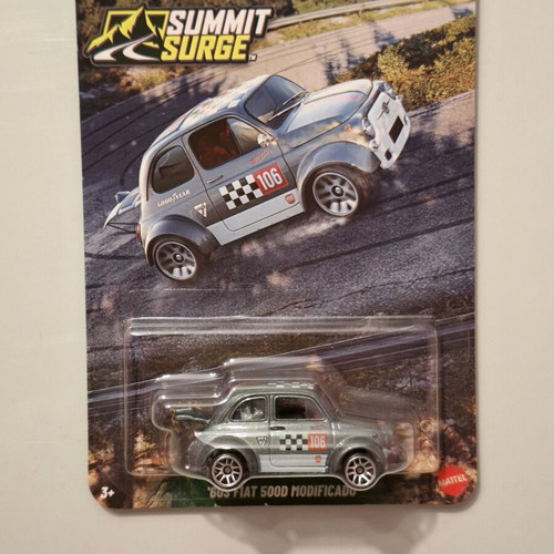 Fiat 500d modificado Hot Wheels Silver series new