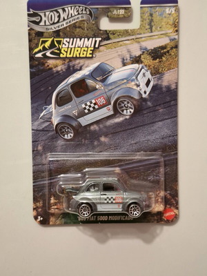 Fiat 500d modificado Hot Wheels Silver series new