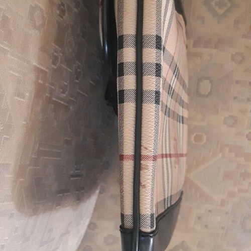 Burberry crossbody bag like new, canvas with leather details