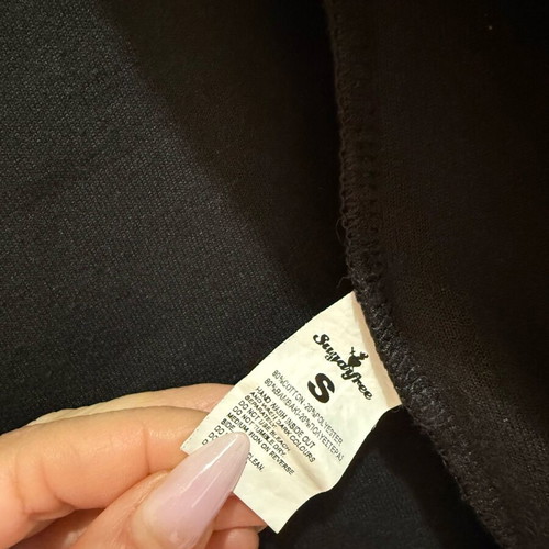Sugarfree velvet cardigan with rhinestones like new, size S