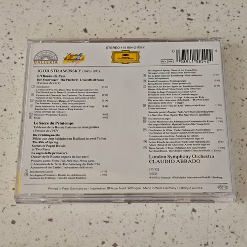 Igor Strawinsky Der Feuervogel Le Sacre du Printemps CD, classical