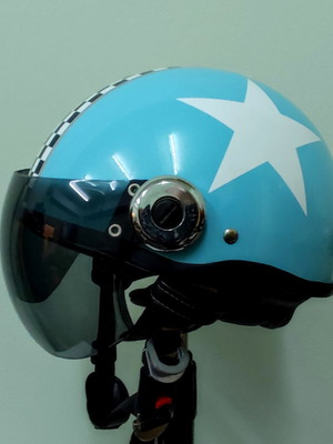 Decorative Old School Retro Scooter Jet Helmet new