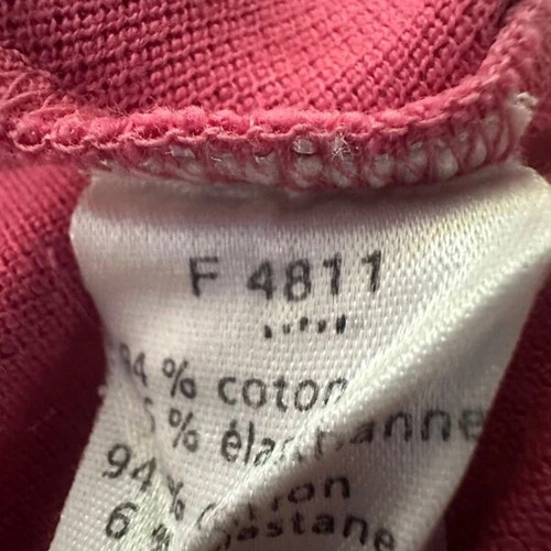Lacoste Slim Fit Polo Shirt Raspberry Pink Size S Like New
