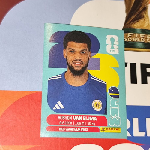 Roshon Van Eijma World Cup 2026 Panini sticker CUW7