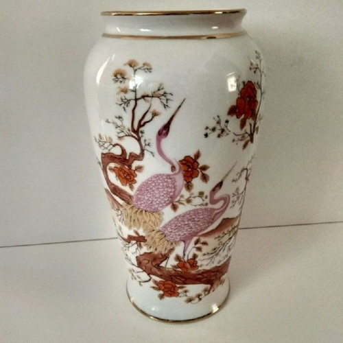Limoges porcelain vases used, set of 2 pieces