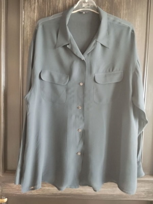 Blue-black sheer shirt Artisti Italiani new, XL