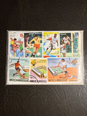 Football collectible stamp set, new, 50 pieces
