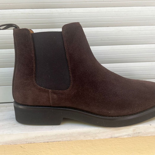 Sebago Chelsea boot, brown suede leather, size 43