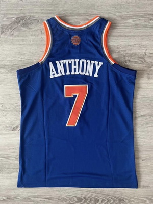 NBA Carmelo Anthony New York Knicks Jersey new, size L, blue