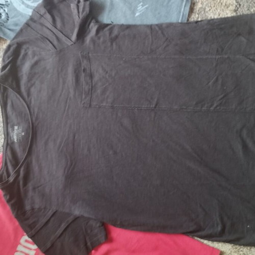 Set of 6 men's cotton T-shirts size M, multicolor brands