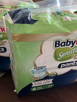 Babylino Pants Sensitive No.6 Extra Large καινούργιο, πακέτο 2x31 τεμ.