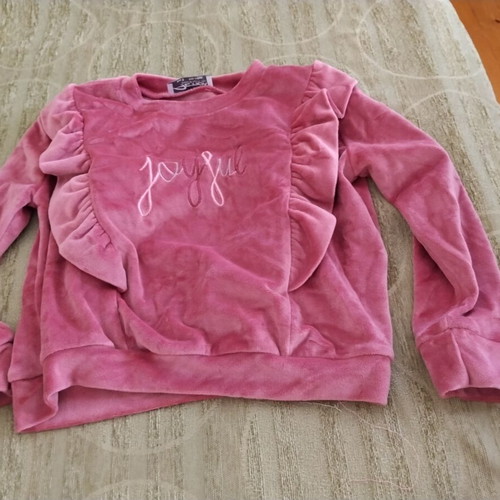 Velour tracksuit size 5, pink