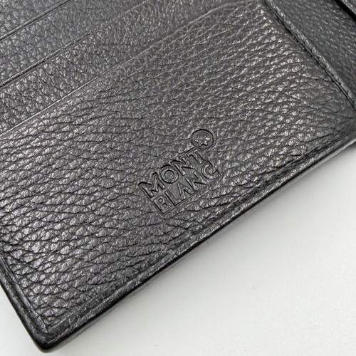 Montblanc leather wallet like new, black