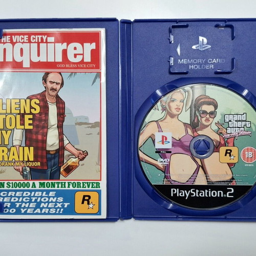 Grand Theft Auto Vice City Stories PS2 game like new, English version