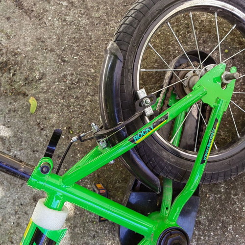 Clermont 14" Mountain Bike used, green, V-Brakes