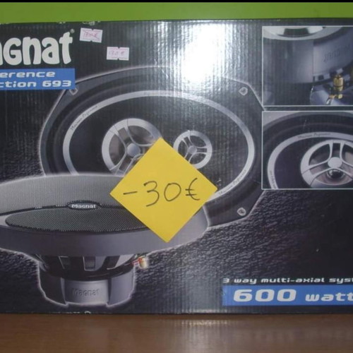 Magnat Reference Edition 693 car speakers new, oval 6"x9"