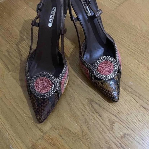 Leather shoes like new, sandals/platforms size 37