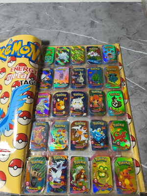 Pokemon collectible metal tags used
