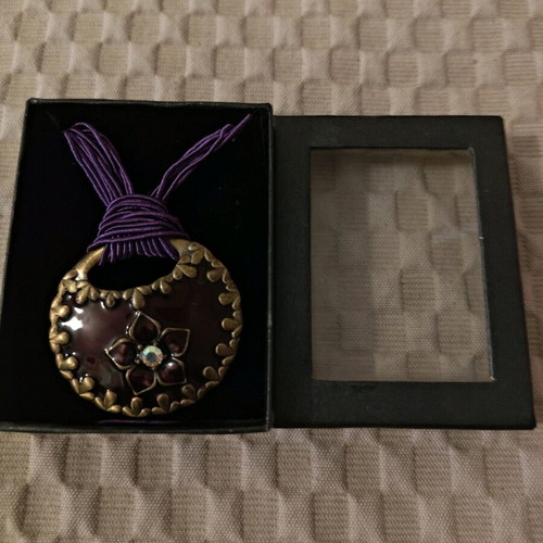 Purple pendant new in box