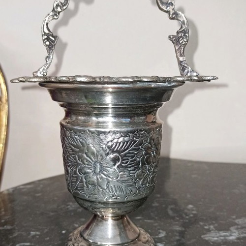 Vintage silver-plated spoon holder like new