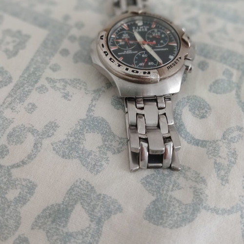 Time Force men's wristwatch like new, silver