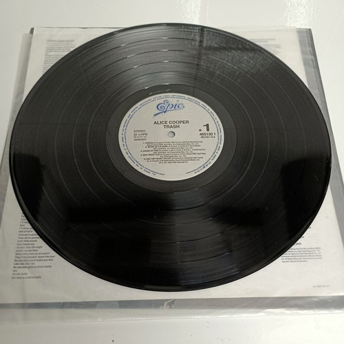 Alice Cooper Trash Vinyl LP like new, rock