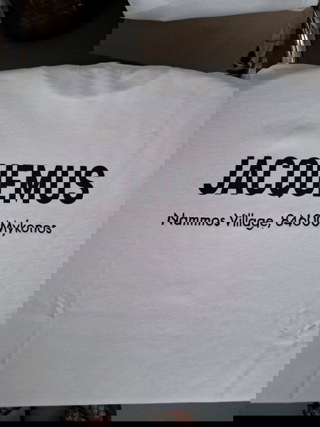 JACQUEMOS THE MYKONOS  ADRESS TSHIRT IN WHITE SIZE LARGE ORIGINAL